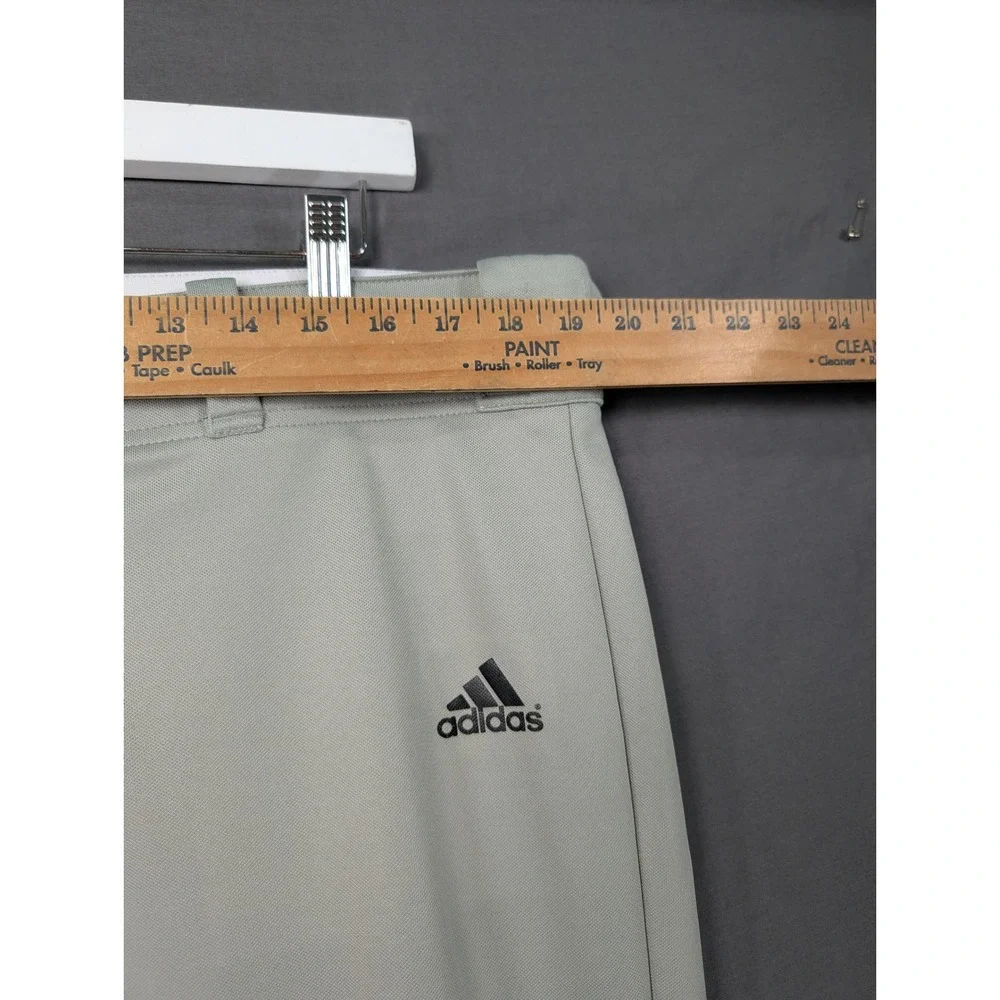 Adidas Mens XL Gray Baseball Softball Pants Climalite Elastic Hem 6289